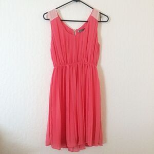 Forever 21 salmon chiffon mini dress, women’s size small